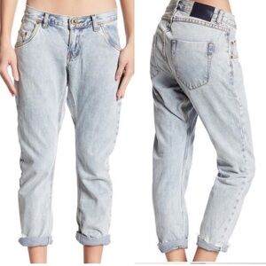 One Teaspoon Jeans Lonely Boys Rigid Raw Frayed Hem Relaxed Fit